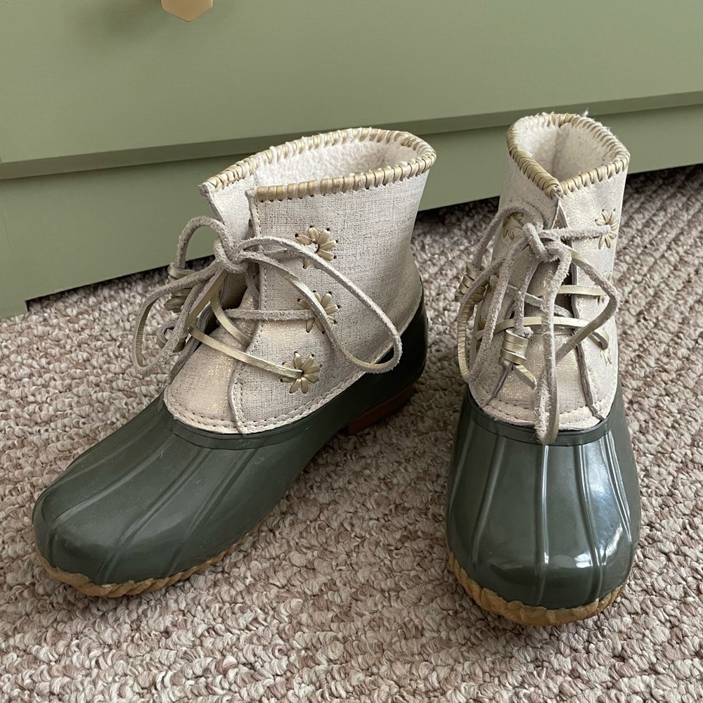 Jack Rogers Duck Boots Olive Green